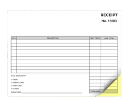 Carbonless 2PT-L 8.5x7 (250, 1 Color - Black, 1 Sided, No Numbering, Artwork Ready)