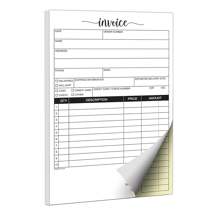 Carbonless 2PT-L 8.5x5.5 (250, 1 Color - Black, 1 Sided, No Numbering)