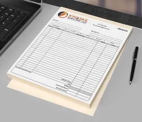 Carbonless 2PT-B 8.5x11 (250 (5 Books), 1 Color - Black, 1 Sided, No Numbering, Artwork Ready)