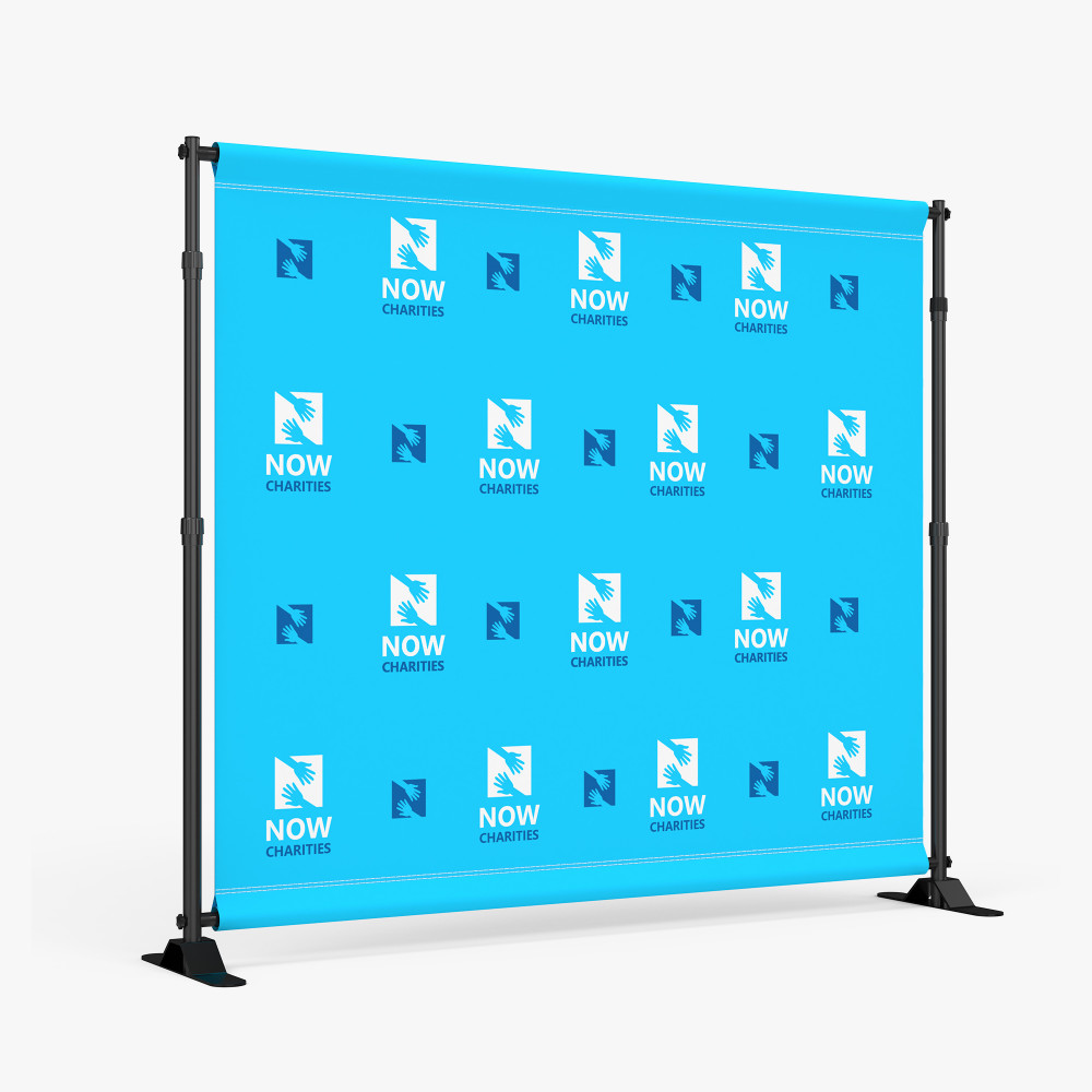 Backdrop Banner Stand (Artwork Ready, 8' W x 8' H)