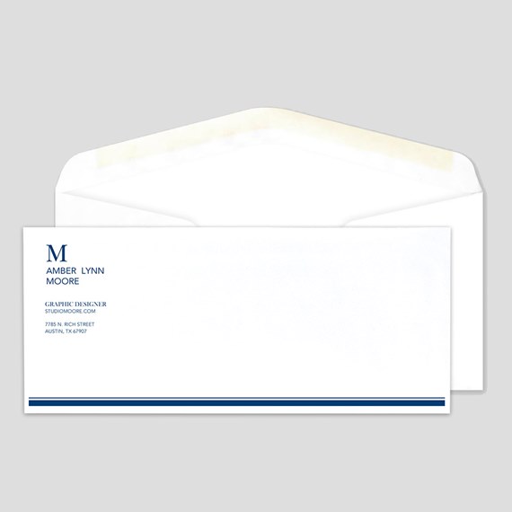 Envelope #10  (100, 1 Color - Black, Artwork Ready)