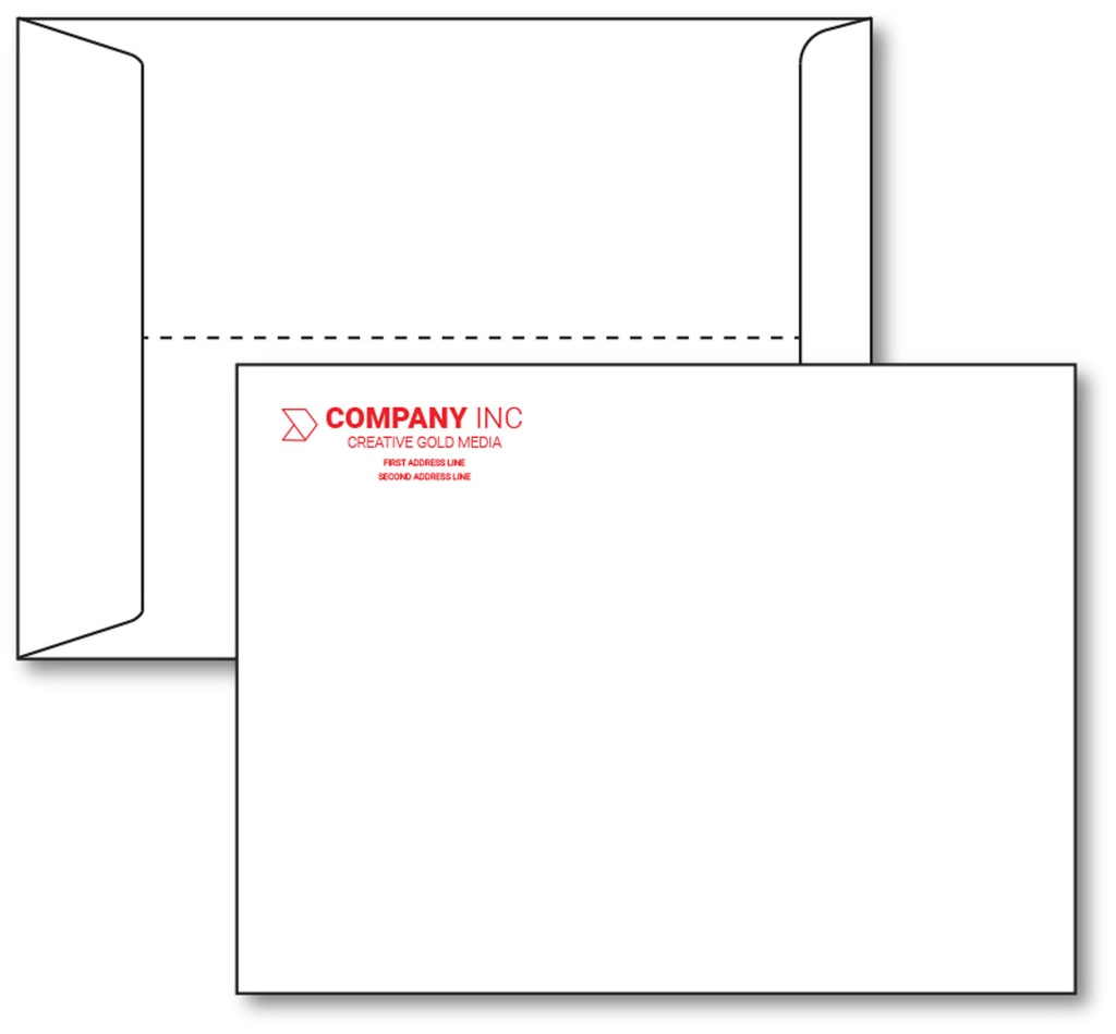Envelope 9x12 (100, Catalogue (Flap on Short Edge), 1 Color - Black, Artwork Ready)